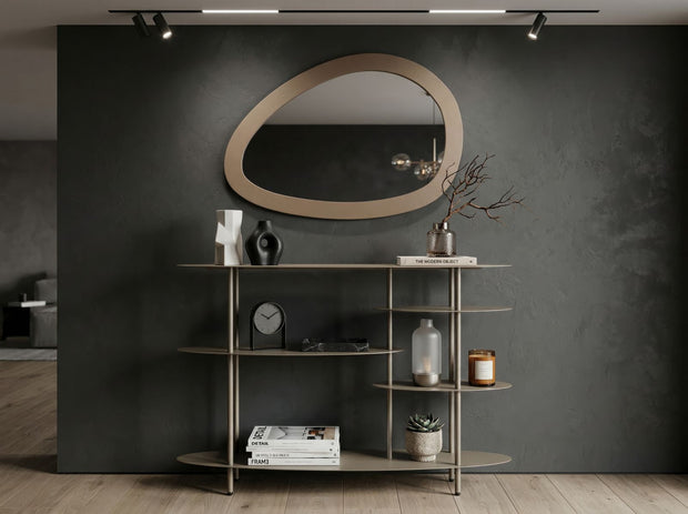 Wandspiegel Saturno Taupe Organisch – Spiegel Deko