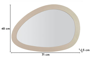 Wandspiegel Saturno Taupe Organisch – Spiegel Deko