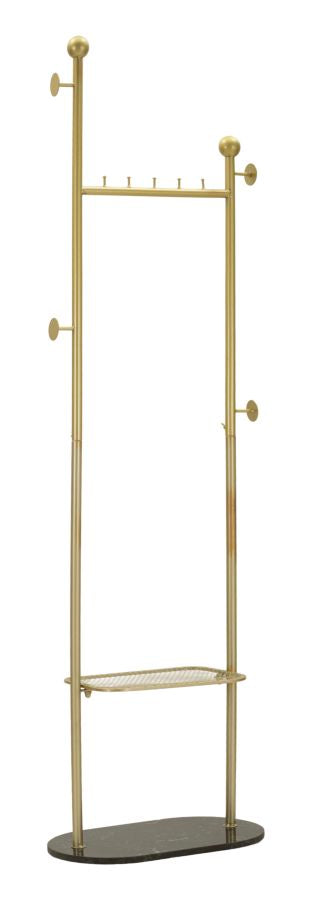 Kleiderständer Olaf Gold Schwarz 178 cm – Garderobe