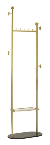 Kleiderständer Olaf Gold Schwarz 178 cm – Garderobe