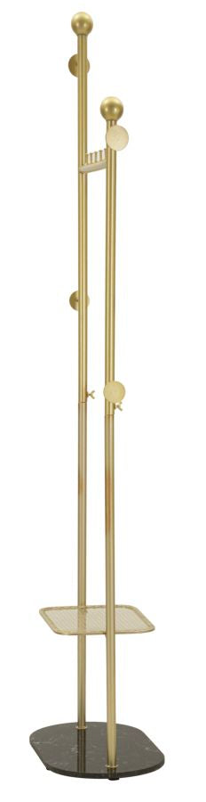 Kleiderständer Olaf Gold Schwarz 178 cm – Garderobe