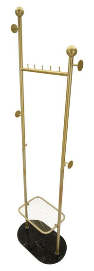 Kleiderständer Olaf Gold Schwarz 178 cm – Garderobe