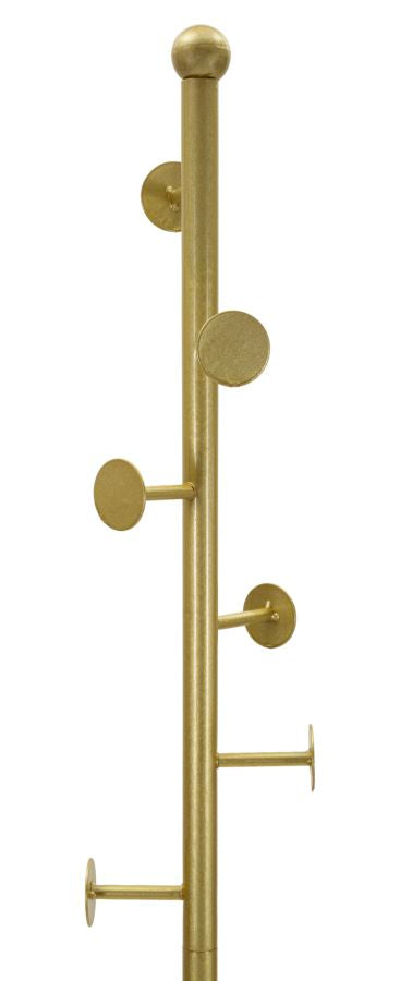 Kleiderständer Regal Gold Weiß 176 cm – Garderobe