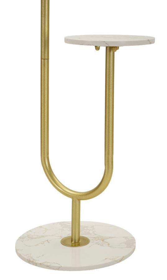 Kleiderständer Regal Gold Weiß 176 cm – Garderobe