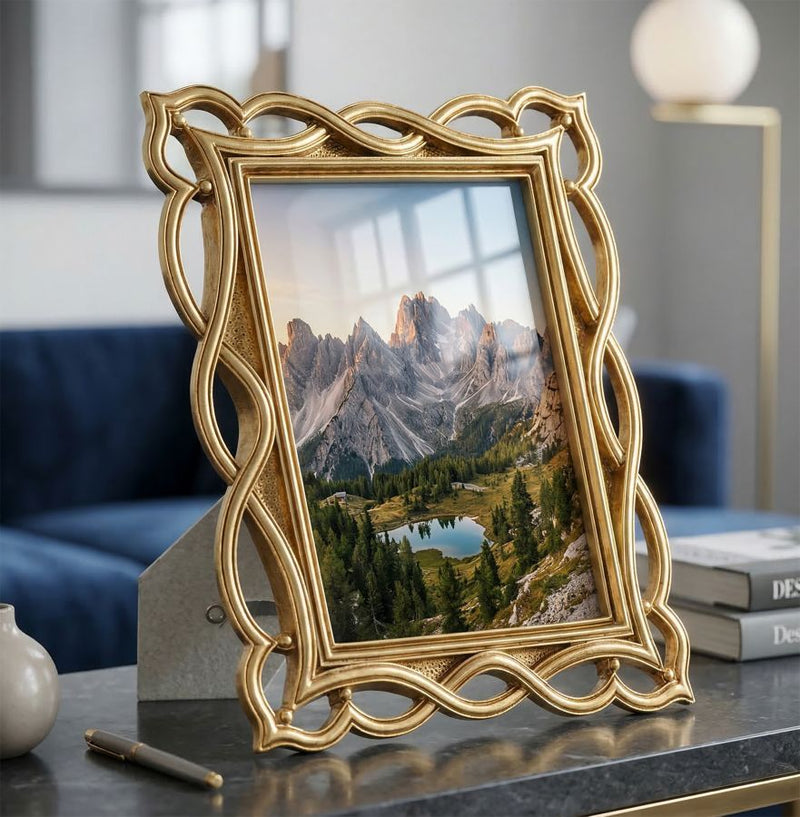 Bilderrahmen Welle Gold – Fotorahmen Deko