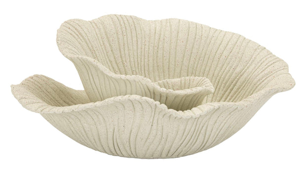 Dekotablett Blütenblätter Sand 13 cm – Schmuckschale