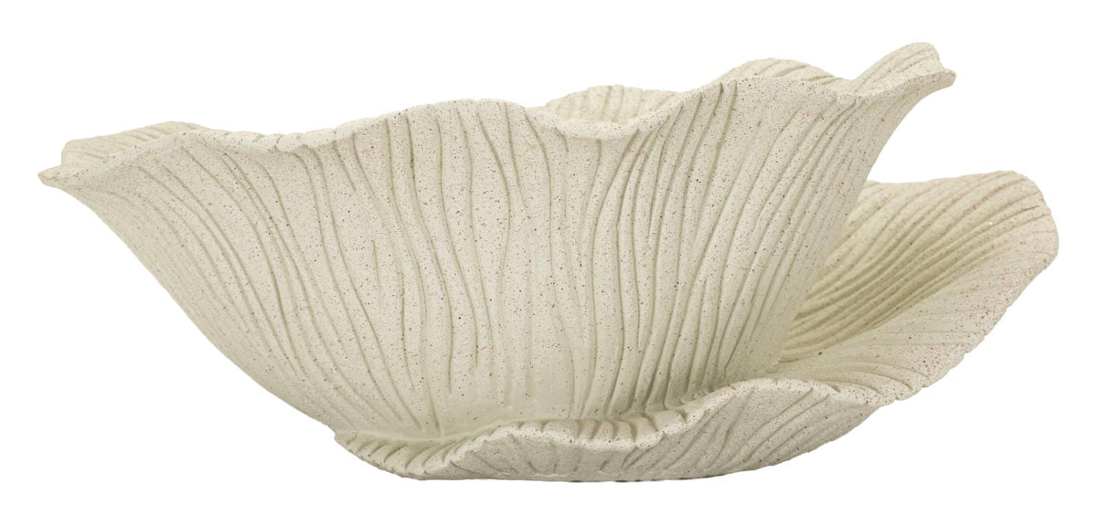 Dekotablett Blütenblätter Sand 13 cm – Schmuckschale